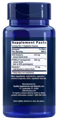 BLUEBERRY EXTRACT AND PROMEGRANATE 60VC