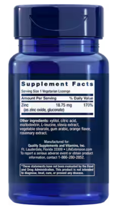 ZINC LOZENGES 60VL