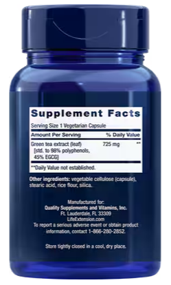 MEGA GREEN TEA EXTRACT LT CAFFEINATED 100VC