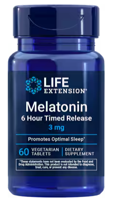 MELATONIN 3 mg  6HR TIME RELEASE 60VT