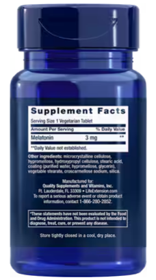 MELATONIN 3 mg  6HR TIME RELEASE 60VT