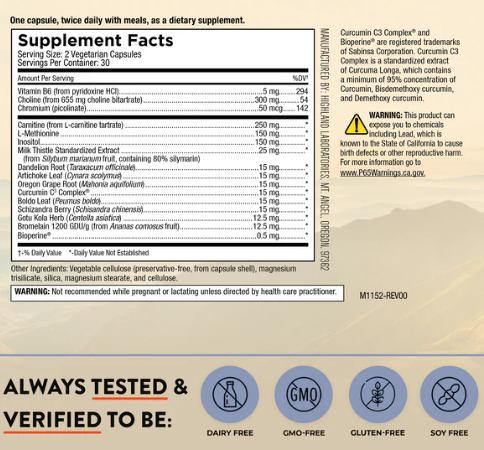 LIV'R SUPPORT 60 CT
