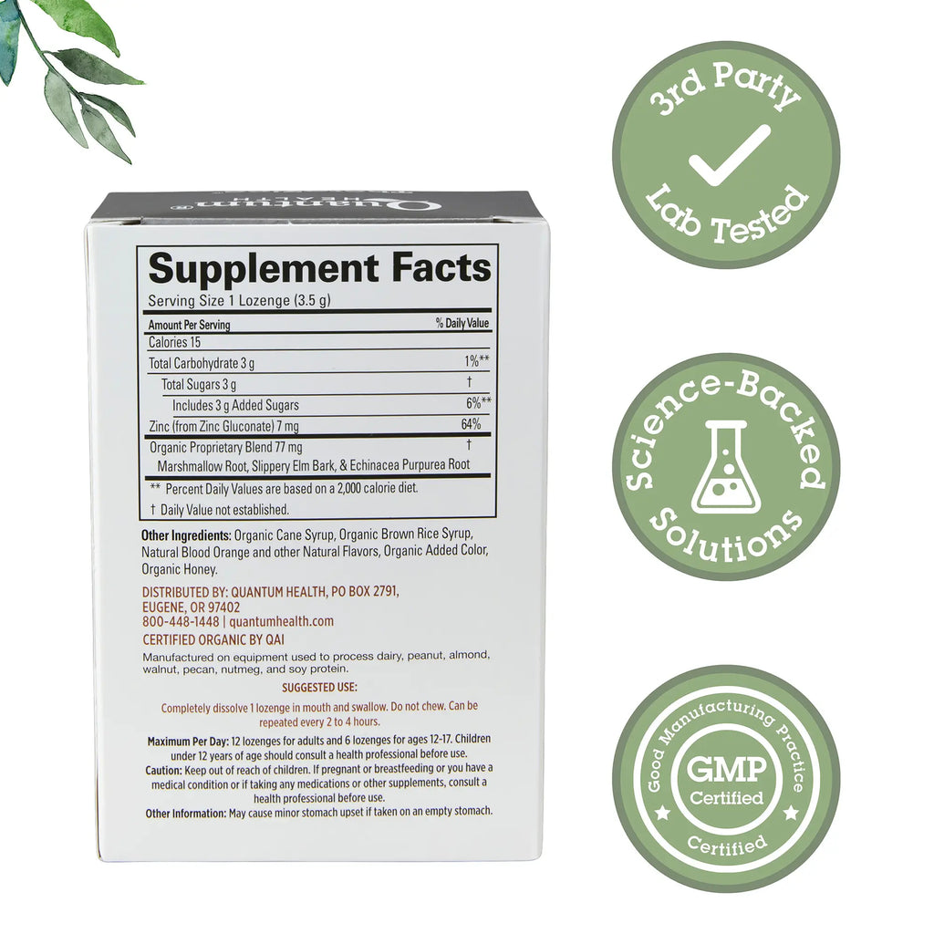 THERAZINC ZINC LOZENGES BLOOD ORANGE 18L