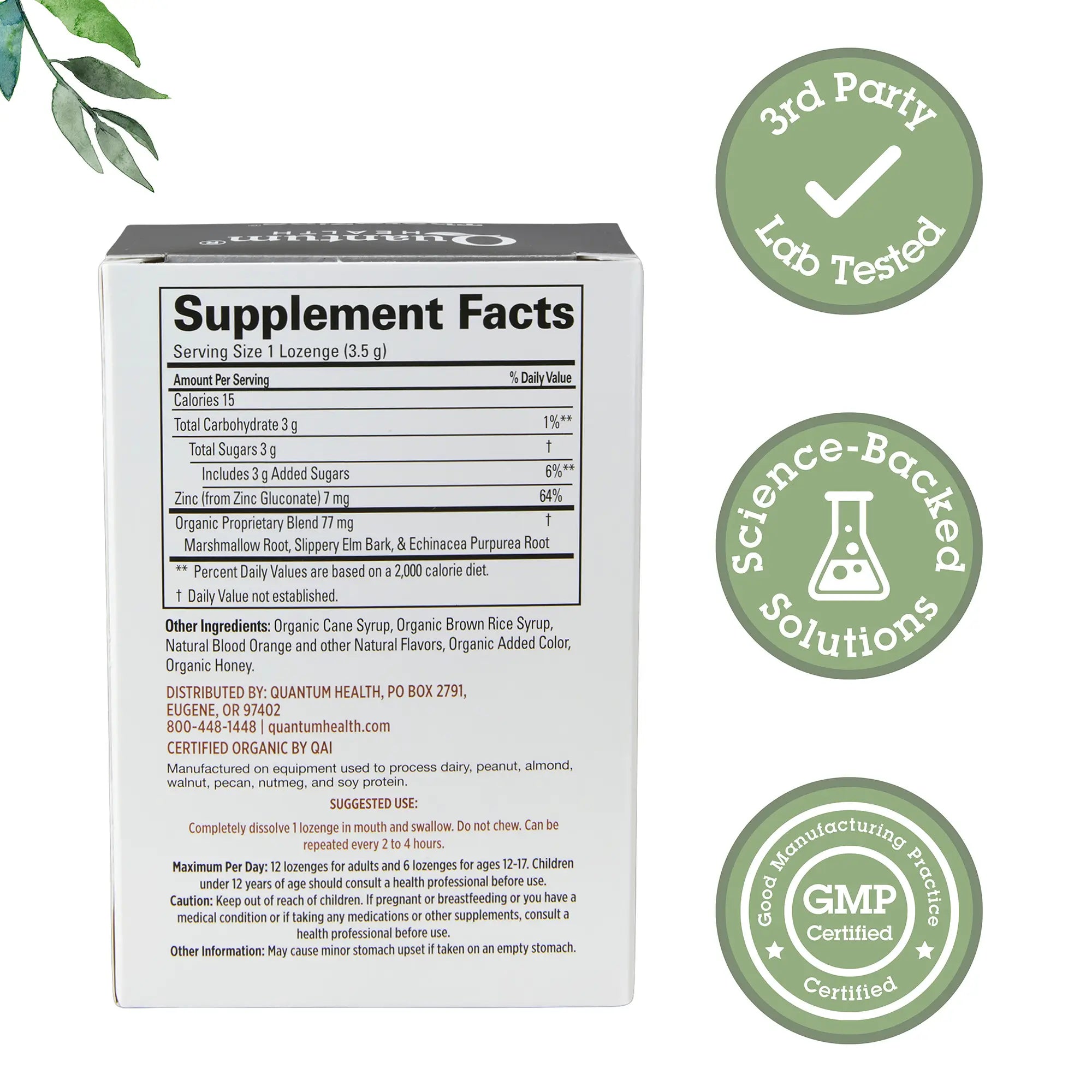 THERAZINC ZINC LOZENGES BLOOD ORANGE 18L