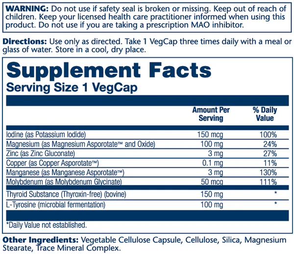 THYROID CAPS 60 C