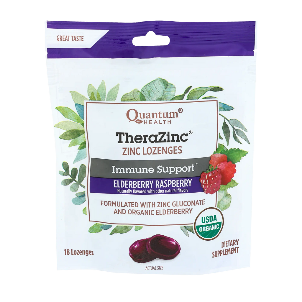 THERAZINC ZINC LOZENGES ELDERBERRY RASPBERRY 18L
