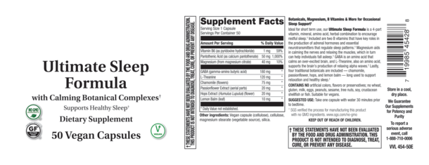 ULTIMATE SLEEP FORMULA 50 C