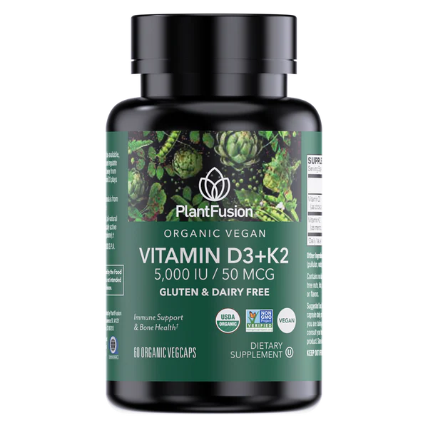 ORGANIC VITAMIN D3 K2 60 VC