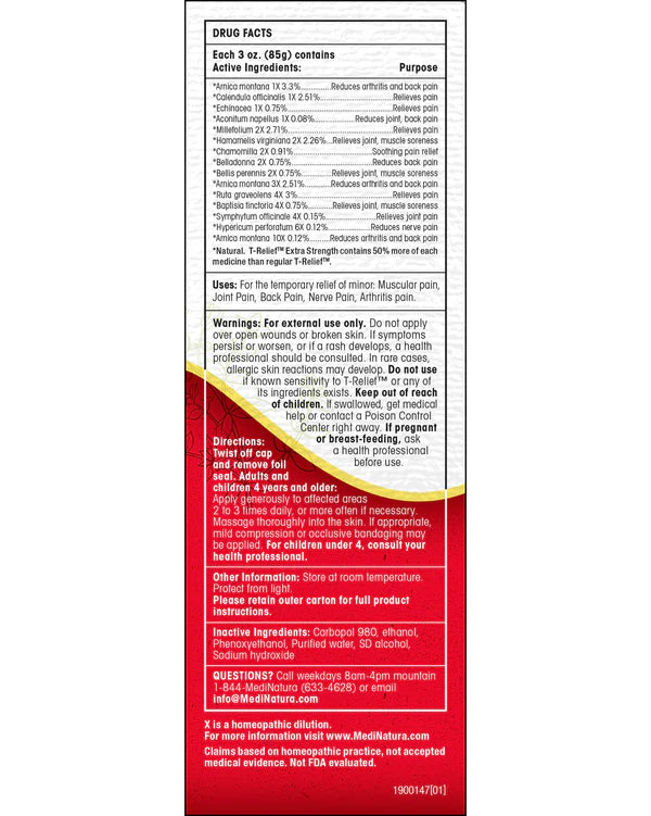 ARNICA +12 EXTRA STRENGTH GEL 3 oz