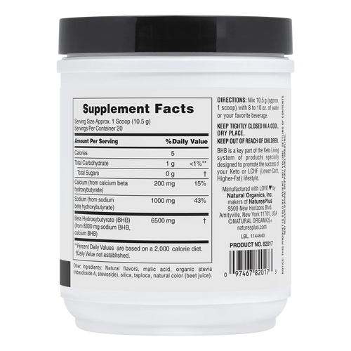 -BHB KETO LIVING BETA HYDROXYBUTYRATE  7.4 OZ