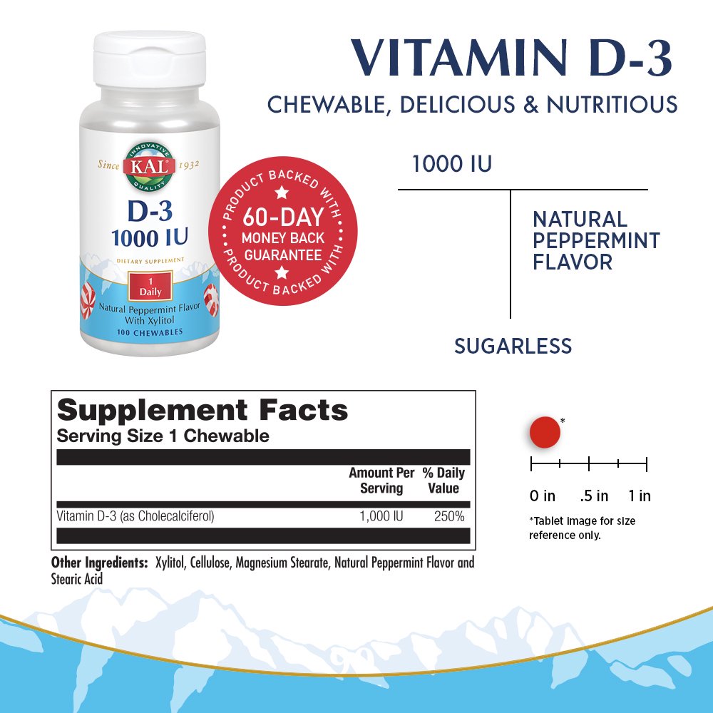 D-3 1000 IU 100 CHEWABLE