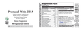 PRENATAL WITH DHA MULTIVITAMIN 90 T