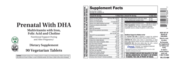 PRENATAL WITH DHA MULTIVITAMIN 90 T